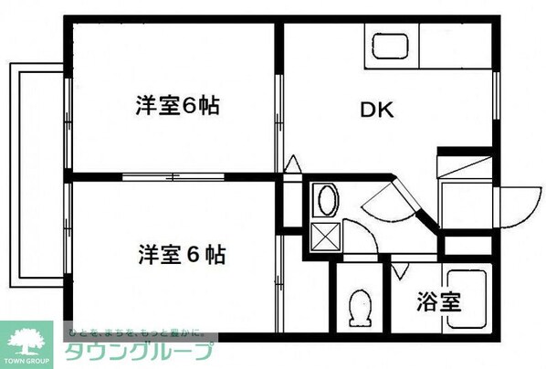 メゾンテヅカ Aの物件間取画像